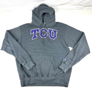 Champion TCU Horned Frogs Texas Christian Fleece Hoodie Sweatshirt sz Medium